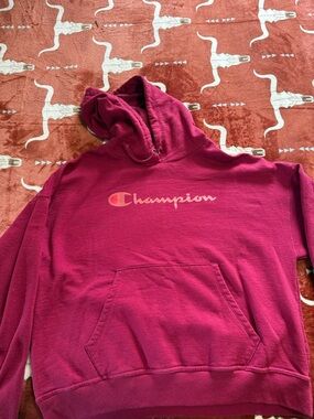 Champion Authentic Athleticwear Burgundy Hoodie - XL